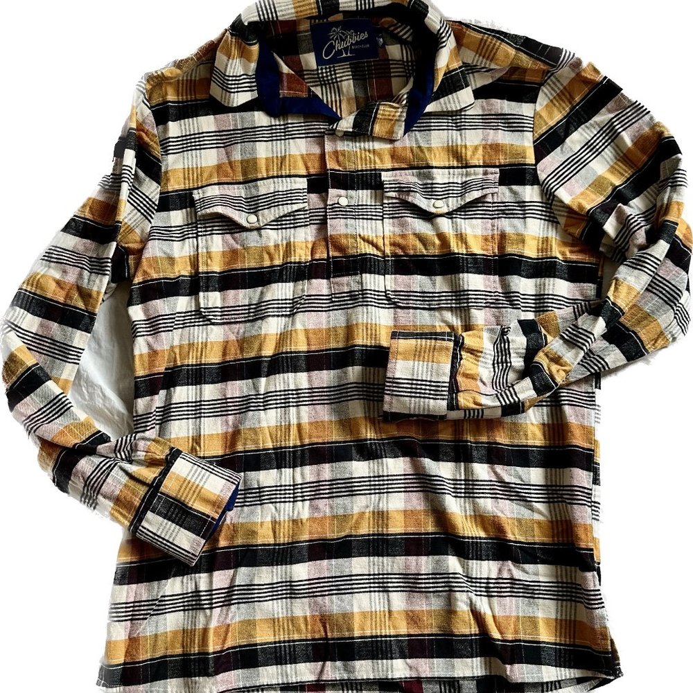 Chubbies Beach Ware Long Sleeve Plaid Shirt